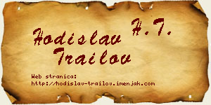 Hodislav Trailov vizit kartica